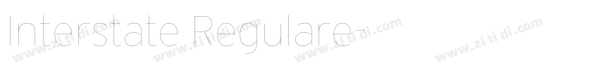 Interstate Regulare字体转换
